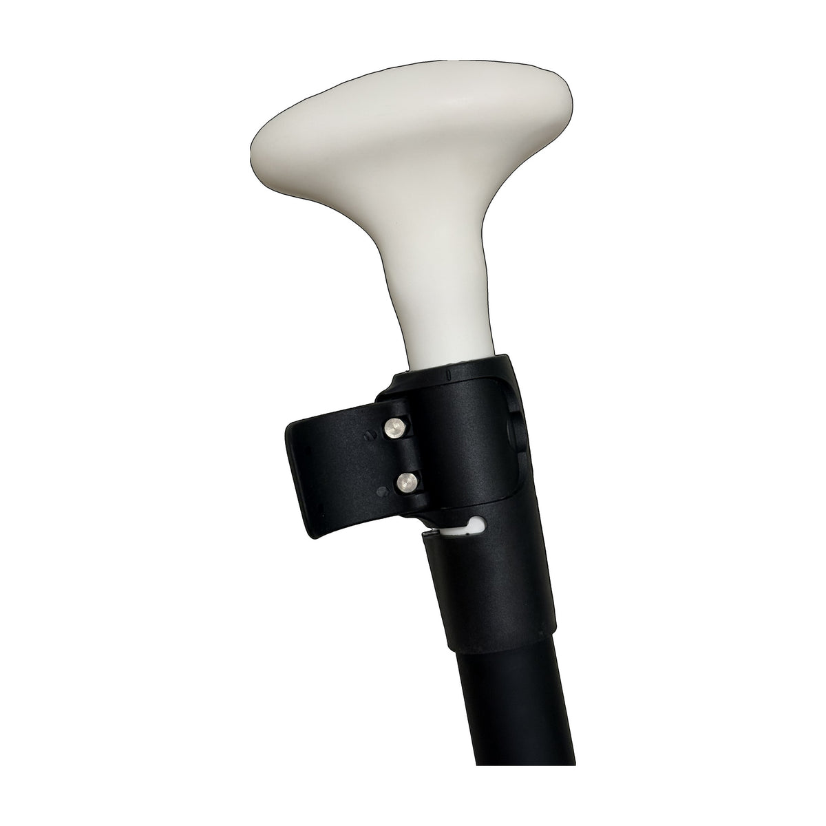Hydrus paddle adjustment collar with the compression lever open, showing the two stainless steel screws. The Everyday Paddle lever kit.