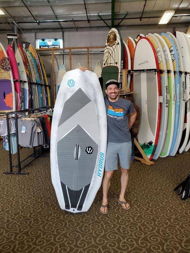 Hydrus Drop Rail SCUD composite hardboard paddle surfboard, gallery view 7