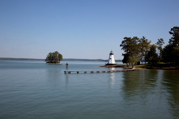 Lake Martin near Alexander City and Dadeville, Alabama -- open reservoir water with wooded shoreline
