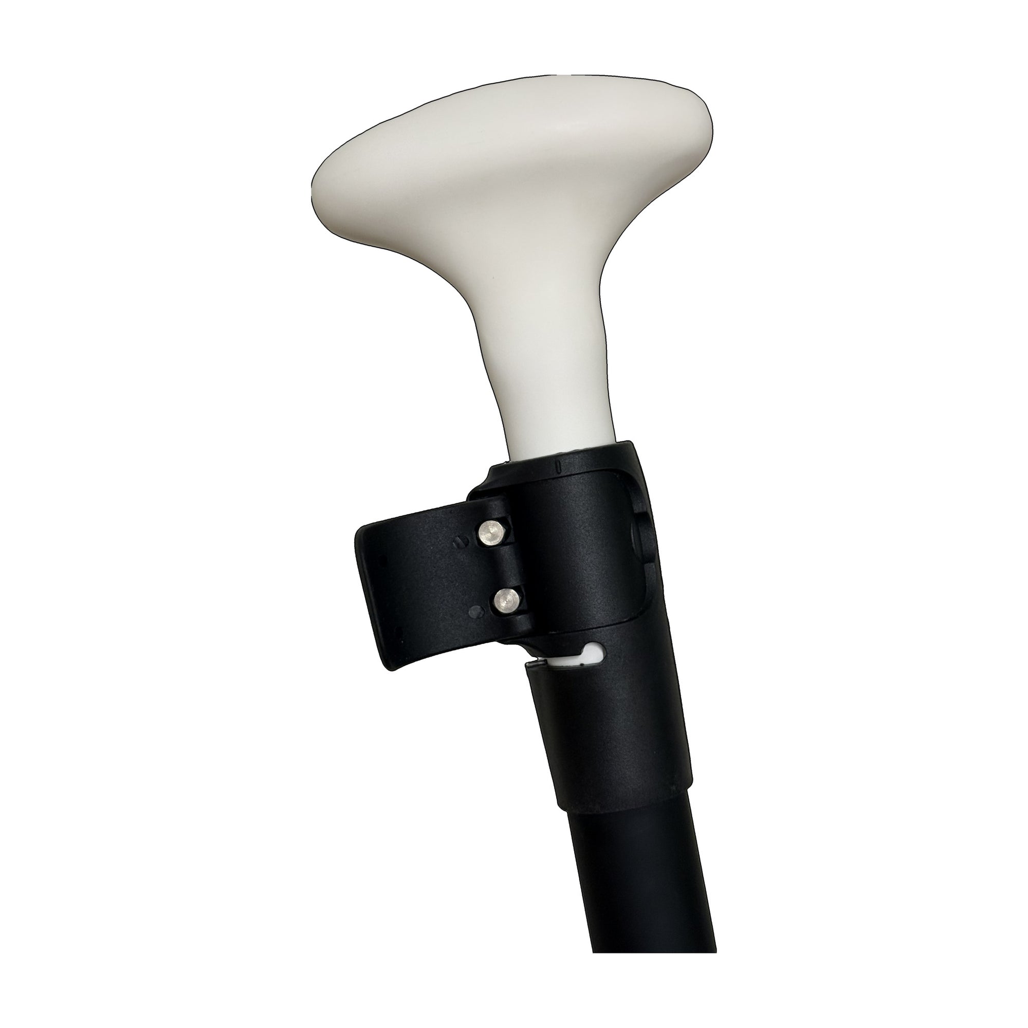 Hydrus paddle adjustment collar with the compression lever open, showing the two stainless steel screws. The Everyday Paddle lever kit.