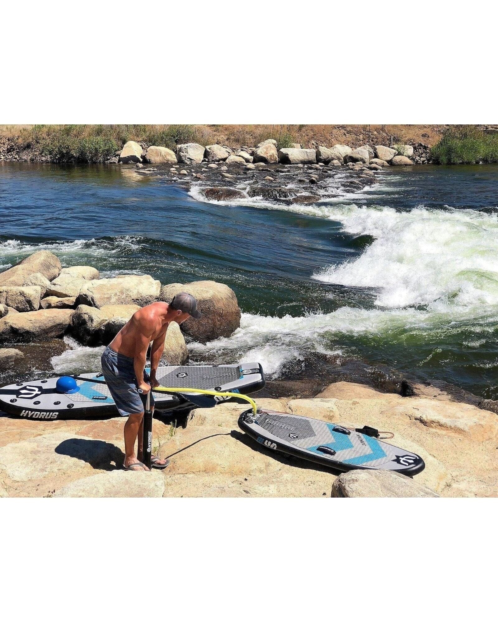 Hyper iSURF Surfboard (5'8 x 24) Surf Hydrus Board Tech