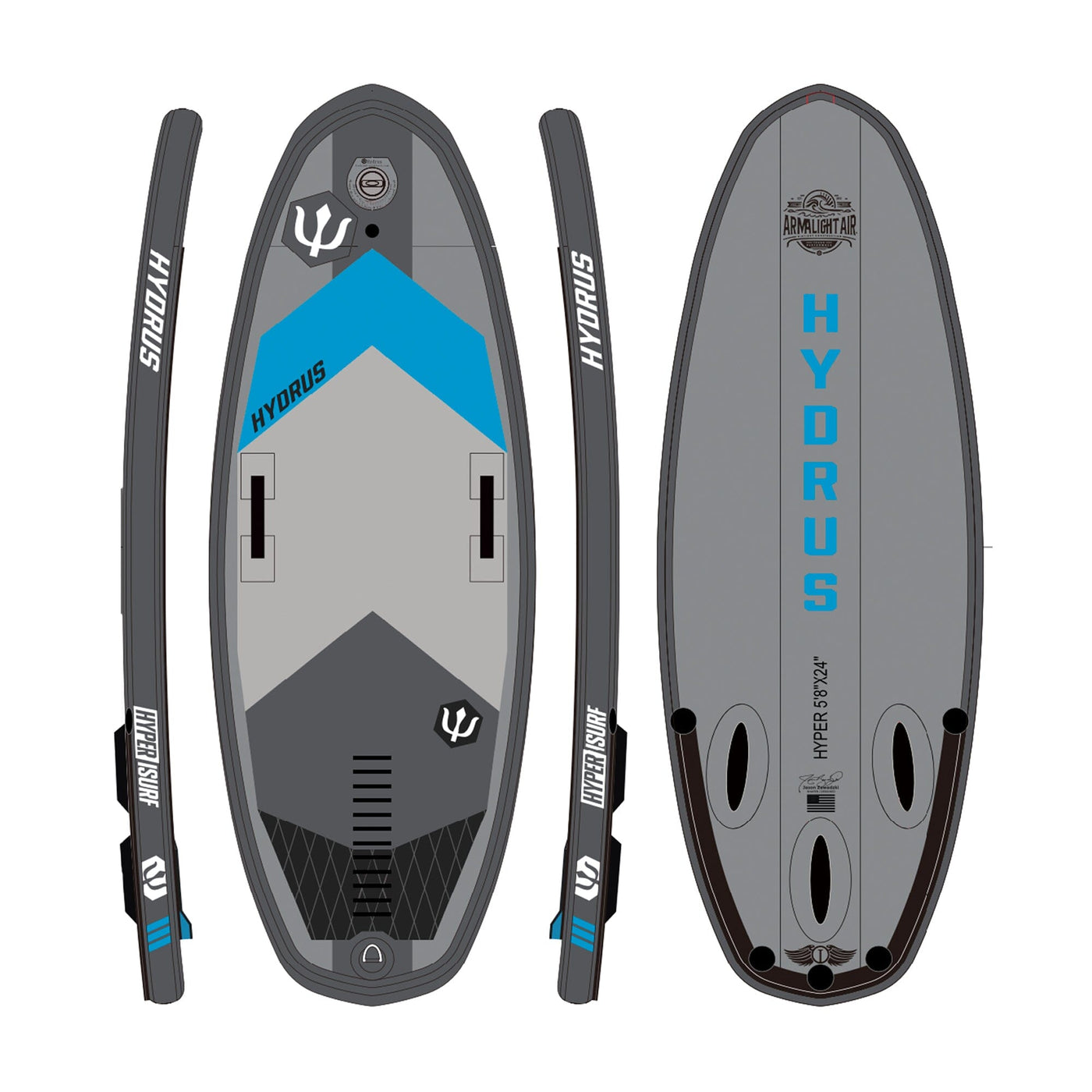 Inflatable Surfboard Hyper iSURF Surf Hydrus Board Tech 